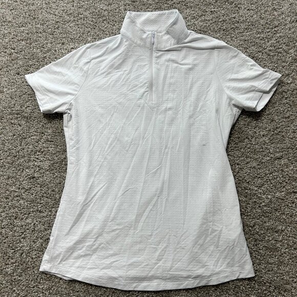 IBKUL Women's Sz Small Short Sleeve Solid Golf Sun Protection 50+ Pullover - Picture 7 of 7